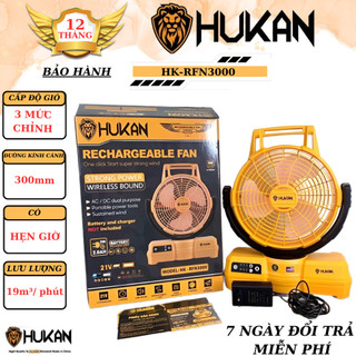 Thân quạt Hukan HK-RFN3000 chân pin phổ thông, dùng chân pin phổ thông makita m21