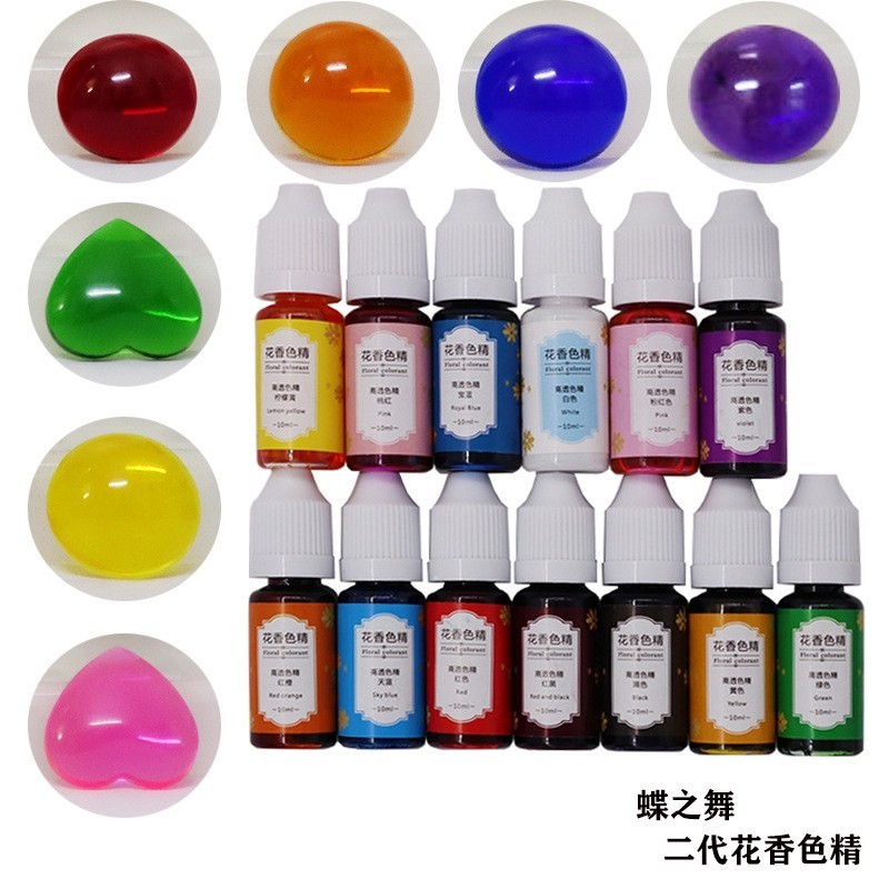 24 màu 10g DIY Pha lê Epoxy Màu sắc chính xác DIY Màu sắc Nhựa Pigment Làm nguồn cung cấp