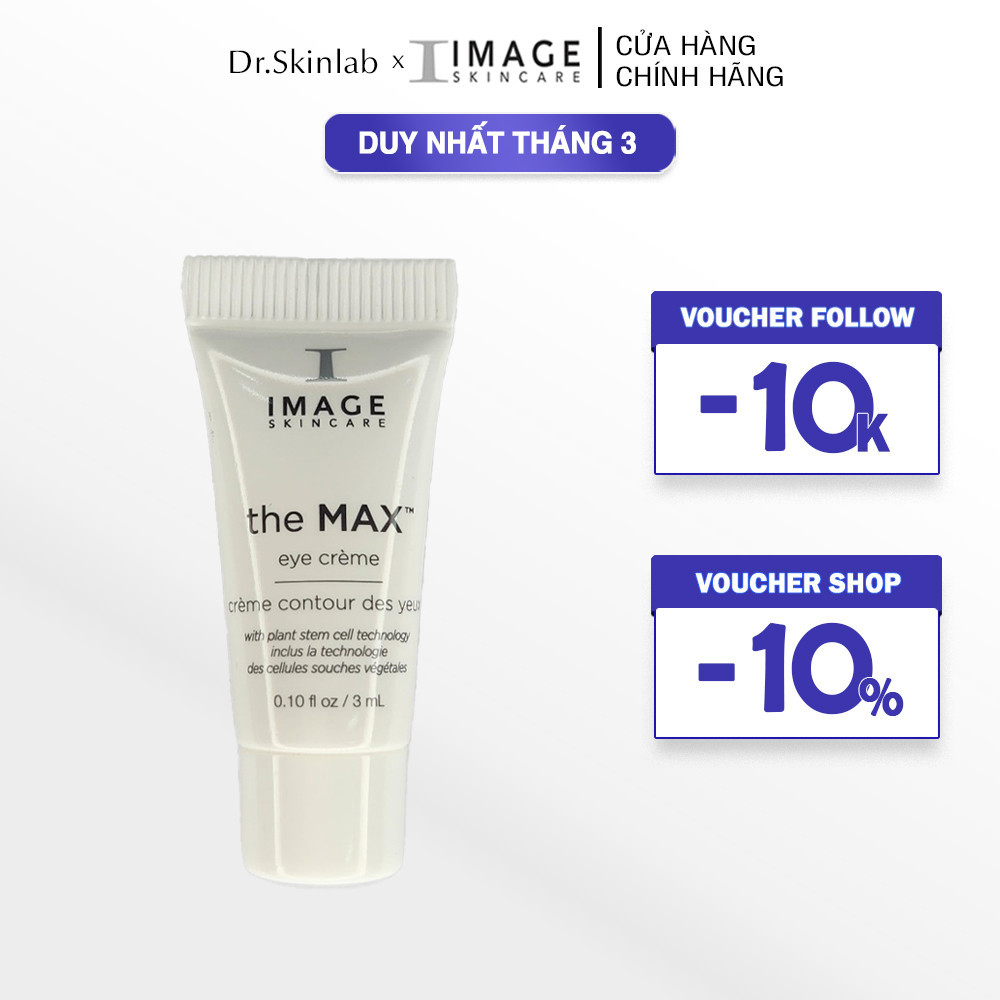 Kem làm mờ quầng thâm, bọng, nếp nhăn vùng mắt Image Skincare The Max Stem Cell Eye Creme 3ml (new)