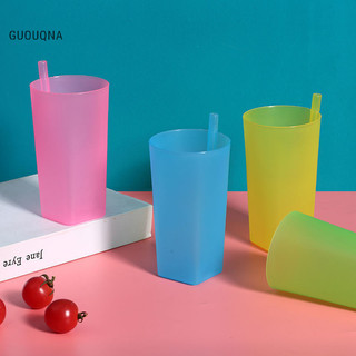 Guouqna 1X Trẻ Em Trẻ Sơ Sinh Cốc Sip Có Tích Hợp Cốc Rơm Uống Solid Fe AA Ew BASL