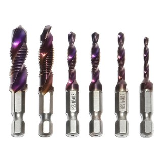 Tap drill bit hex shank hss vít bit máy vít hợp chất tap m3-m10