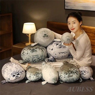 20 / 30 / 40CM Blob Seal Gối Mới Lạ Mũm mĩm 3D Biển Sư Tử Búp Bê Động Vật Đồ Chơi Nhồi Bông Trẻ Em Ngủ Ném Gối Trẻ Em Quà Tặng