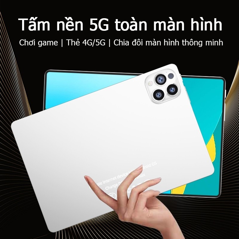 XIA0MI Máy tính bảng chơi game hiệu năng cao RAM 12GB + ROM 512GB Màn hình bảo vệ mắt độ phân giải cao 11 inch tablet PC