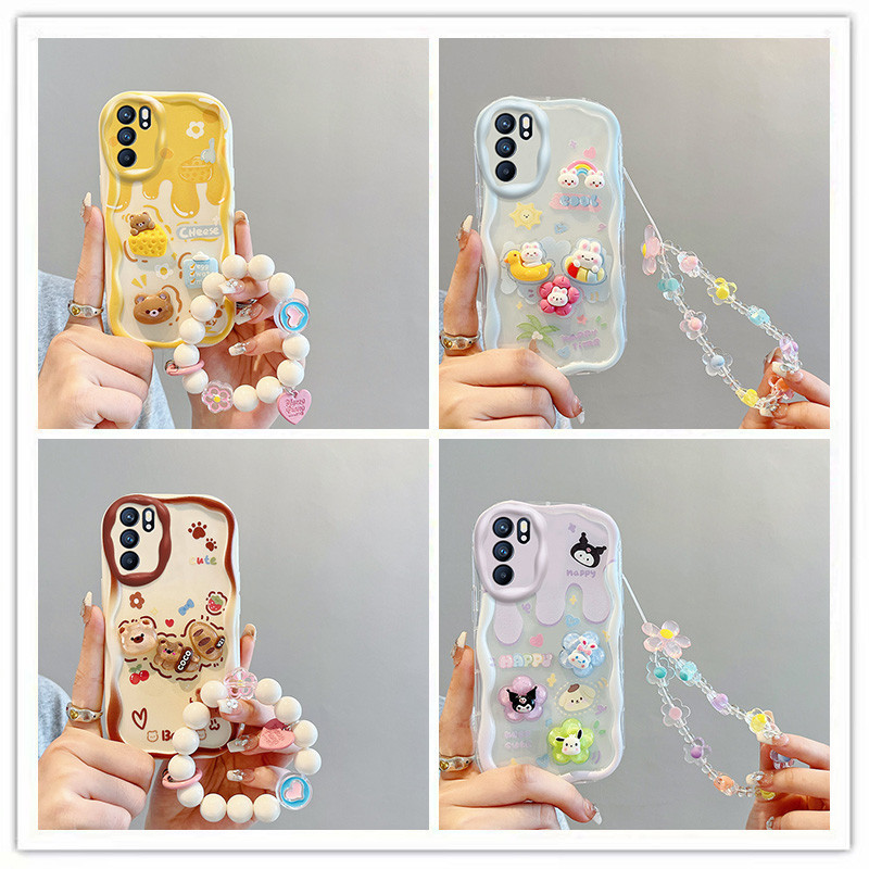 ốp lưng oppo a16 Ốp điện thoại búp bê kem 3D cho ốp lưng oppo a16 oppo a54s