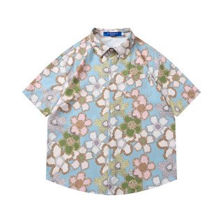 Áo Sơ Mi Hoa Mùa Hè Cardigan Áo Sơ Mi Tay Ngắn Bé Trai Hawaii Áo Sơ Mi Cặp Đôi Cổ Điển Mặc Phong Cách Kỳ Nghỉ Áo Sơ Mi Tay Ngắn Năm Điểm Áo Sơ Mi Bé Trai Áo Sơ Mi Hoa Rời Áo Sơ Mi Retro Hiệu Suất Trang Phục Stre