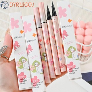 Bút kẻ mắt dạng lỏng DYRUIDOJ, Bút kẻ mắt màu chống nước khô nhanh, Trang điểm làm đẹp mịn màu đen / nâu / hồng Bút tằm siêu mịn Làm đẹp mắt