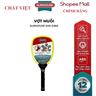 Vợt muỗi sunhouse she-e280 màu vàng
