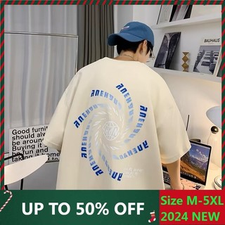 【 2024 Mới M-5XL 】 Nam Chất Lượng Cao Cảm Giác Cao Cấp Hip Hop In Chữ Cái Áo Thun Nữ Tay Ngắn Oversize Áo nam Nữ Cặp Đôi Áo Thun