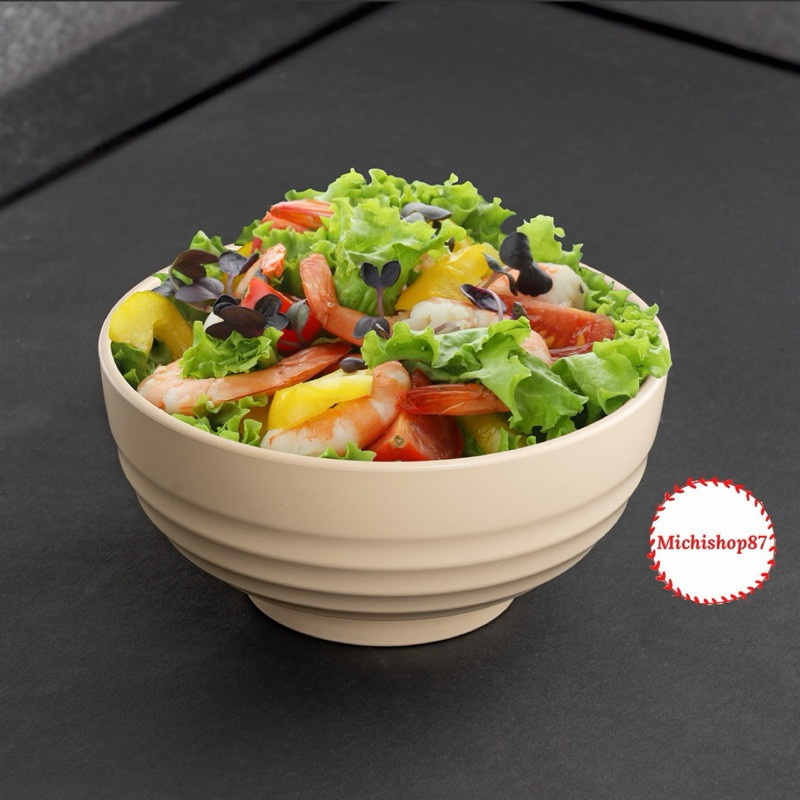 Tô Nhựa phíp  melamine Tròn Xoắn 16cm, 19cm(Loại Dày)Đựng Bún, Phở Màu Nâu Sang Trọng, Tô Melamine.