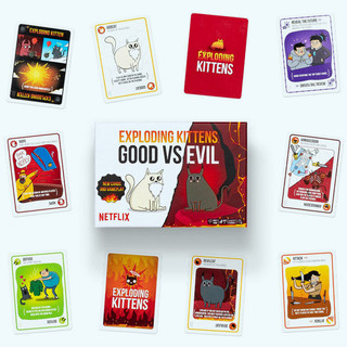 Exploding Kittens Good vs. Evil - 55 Cards Inspired by The Netflix Series