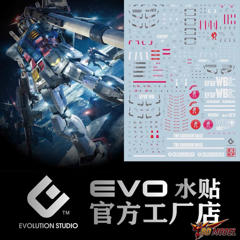 Nước DECAL EVO MG RX-78-2 Gundam 2.0 / 3.0