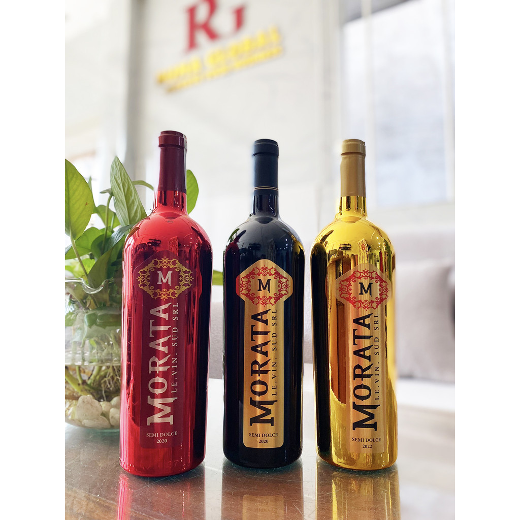 Combo 3 chai rượu vang ngọt Ý Morata Semi chính hãng