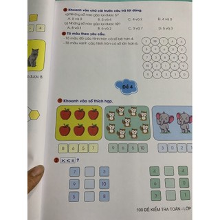 Sách - 100 đề kiểm tra Toán lớp 1