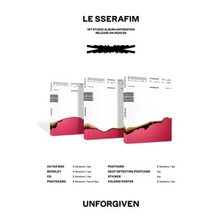 (Standard Ver.) LE SSERAFIM - 1st Studio Album UNFORGIVEN(+POB)
