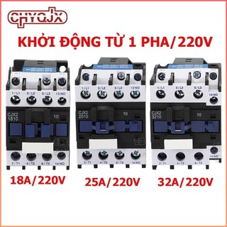 Khởi động từ 1 pha 18a, 25a 32a ac 220v - hks