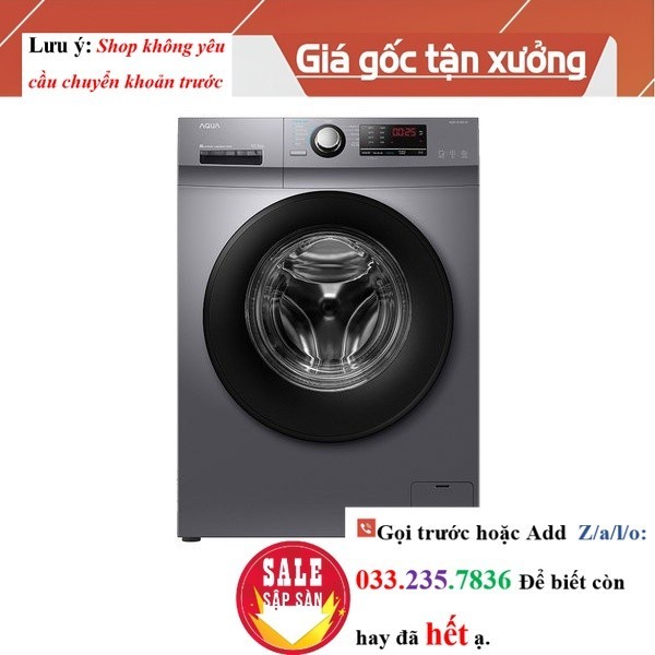 Máy giặt cửa trước Aqua 10kg AQD-A1051G <New>