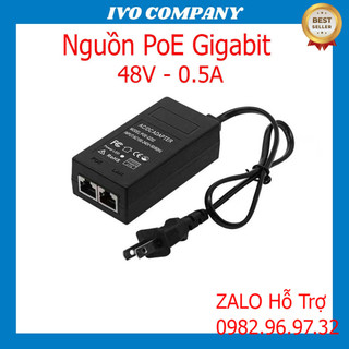 Bộ cấp nguồn poe gigabit tốc độ 1000mbps cực xịn - chạy được lan 4 sợi