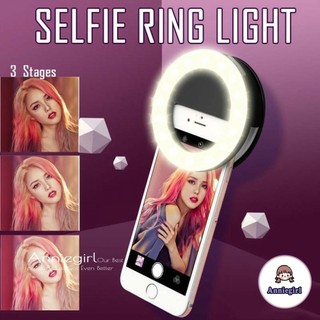 Vòng đèn 36 LED bắt sáng dạng kẹp hỗ trợ chụp ảnh tự sướng nhỏ gọn dành cho điện thoại iPhone