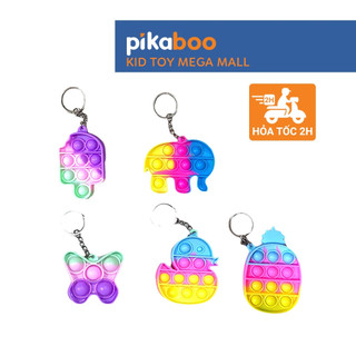 Đồ chơi pop it bóp bong bóng kèm móc khóa Pikaboo (giao mẫu ngẫu nhiên)
