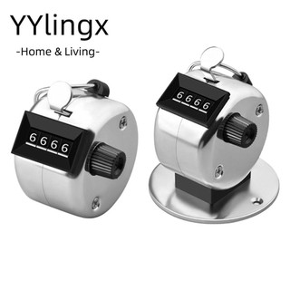Đếm thủ công, Bộ đếm cơ số 4 chữ số bằng kim loại, Kho đếm số cầm tay di động