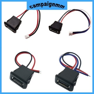 Trại 5 Cái USB 2 0 Đầu Nối Loại A Cổng Nữ Ổ Cắm Có Vỏ Nhựa Màu Đen DIY