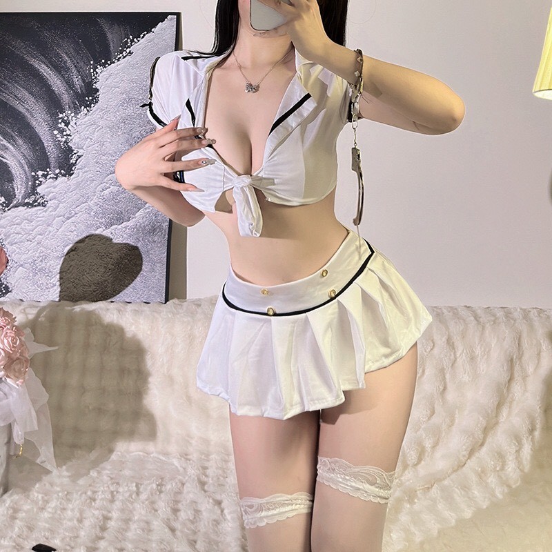 Cosplay Cảnh Sát Quyến Rũ Nóng Bỏng 2 Màu Trắng Xanh CP48-1 CICI BONITA HCM | BigBuy360 - bigbuy360.vn