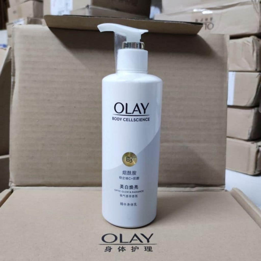 Sữa Dưỡng Thể & Tẩy Da Chết Olay Body B3 + Vitamin E/Vitamin C Optics Glow & Radiance Dưỡng Trắng Da 90ml - 250ml