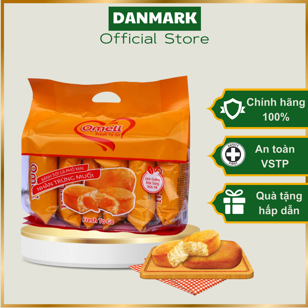 Bánh Bông Lan Sợi Gà Trứng Muối Omeli Gói 150g