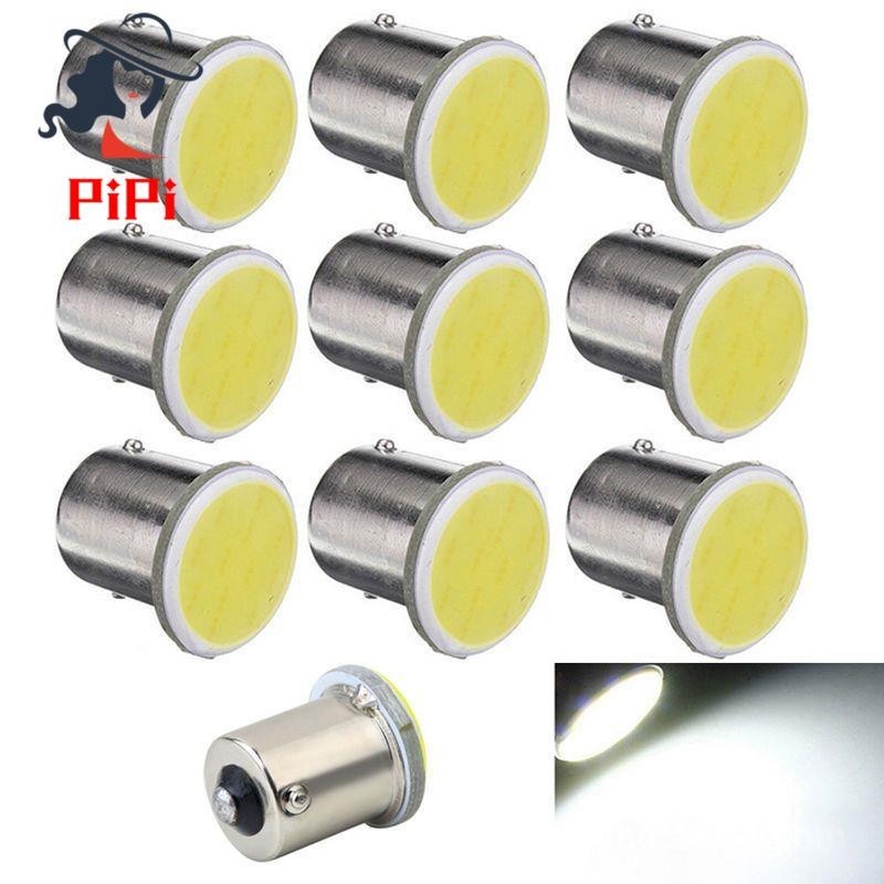 10 Chiếc Trắng 1156 BA15S P21W LED Ô Tô LED 1156 Đèn COB 12 SMD 12V Điện Áp