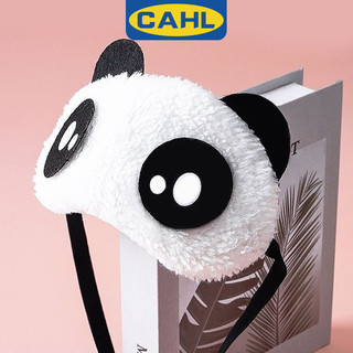 Hoạt Hình Dễ Thương Thiết Kế Gấu Trúc Ngủ Mặt nạ Mắt Mềm Mại Sang Trọng Vải Bảo Vệ Mắt Miếng Lót Sang Trọng Vải Còn Lại Du Lịch Ngủ Bịt Mắt Bao
