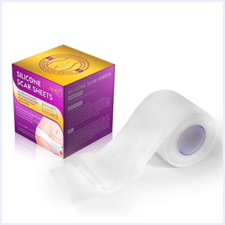 Scar Away Silicone Scar Sheets Silicone Scar Tape Roll Tấm tái sử dụng 59 x1.6 Loại bỏ sẹo cũ & mới allowvn