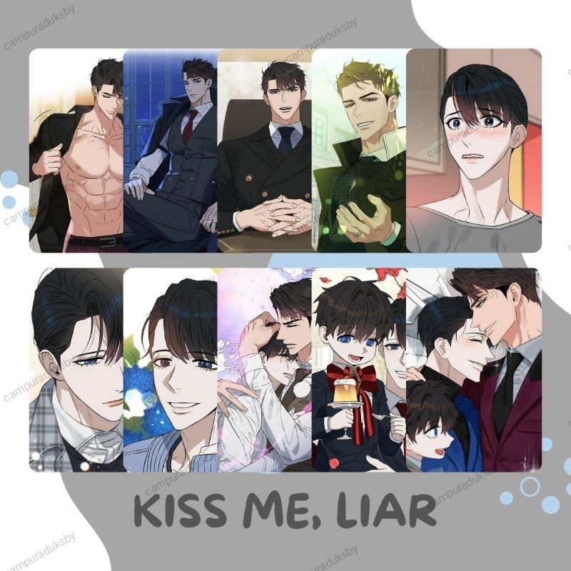 CARD GLOSSY ⭐️ Photocard Kiss Me Liar Yaoi - Manhwa Card - Cán Màng Bóng Chống Xước - Card Bo Góc - 