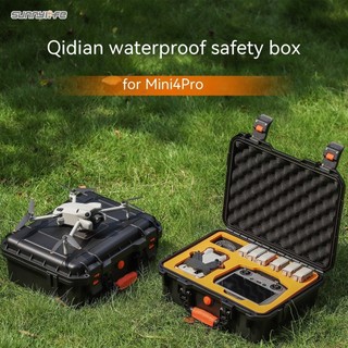 Sunnylife Thích hợp cho DJI Mini 4 Pro Hộp an toàn chống nước Túi lưu trữ Bảo vệ chống sốc Vali dung tích lớn ngoài trời
