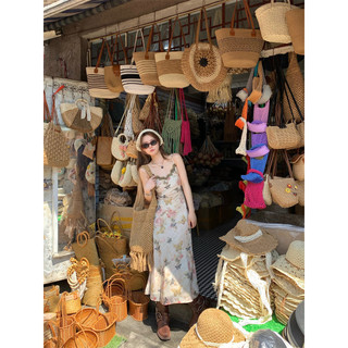 Đầm maxi cổ chữ V ngọt ngào phong cách kỳ nghỉ Váy maxi sang trọng