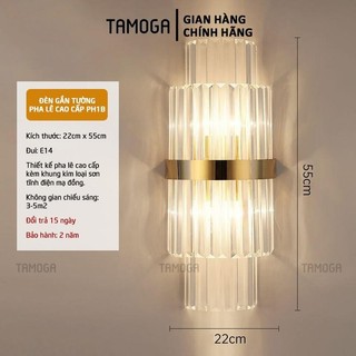 Đèn gắn tường phòng ngủ pha lê TAMOGA NICASY PH1B