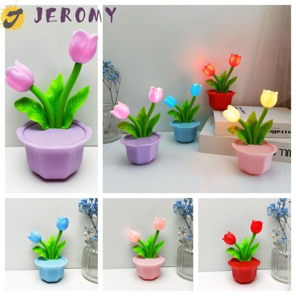 Jeromy Đèn Bàn Nhỏ, Đèn Ngủ Hoa Dạ Quang Ngủ, Đèn LED Mini Bảo Vệ Mắt Để Bàn Trang Trí Phòng Ngủ Đèn Xung Quanh Đầu Giường