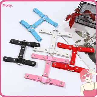 Dây đai buộc chân 2 hàng nhiều màu thời trang gothic cá tính