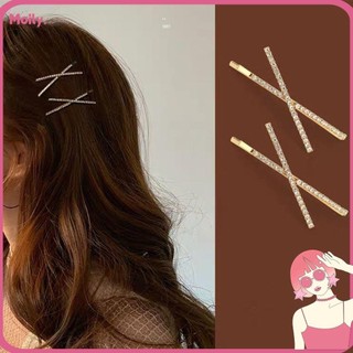 1 kẹp tóc hình chữ thập đính đá lấp lánh|băng đô cài tóc cho cô dâu