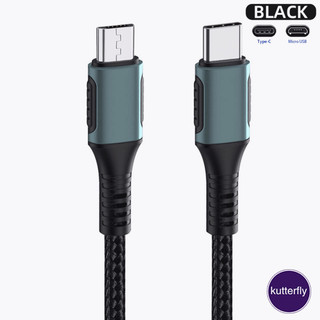 Cáp dữ liệu cáp sạc Kutterfly Type C sang Micro Usb, Truyền dữ liệu sạc nhanh Pd với chức năng Otg Tương thích với