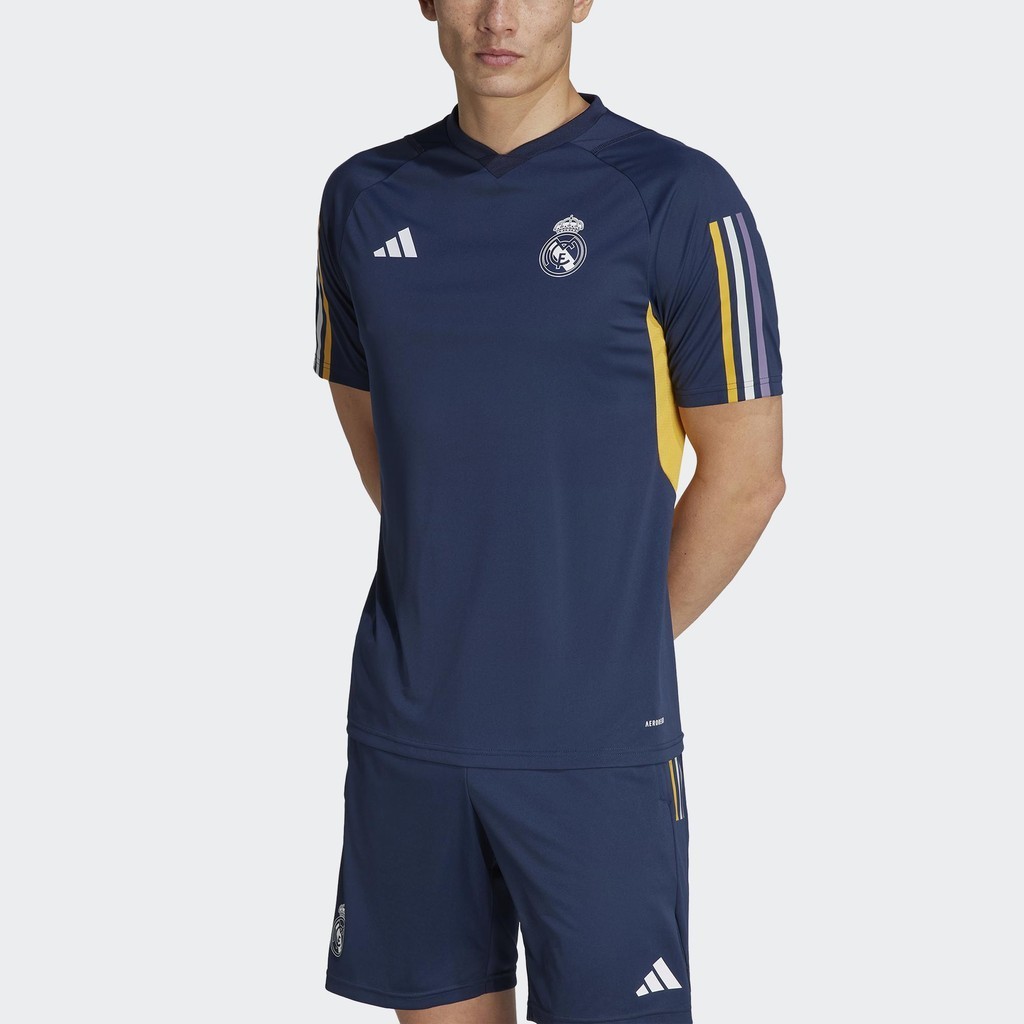 Adidas Bóng đá Áo Jersey Tập Luyện Real Madrid Tiro 23 Nam Màu xanh da trời IB0867