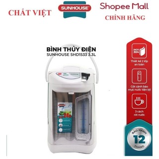 Bình thủy điện 3.3l sunhouse shd1533
