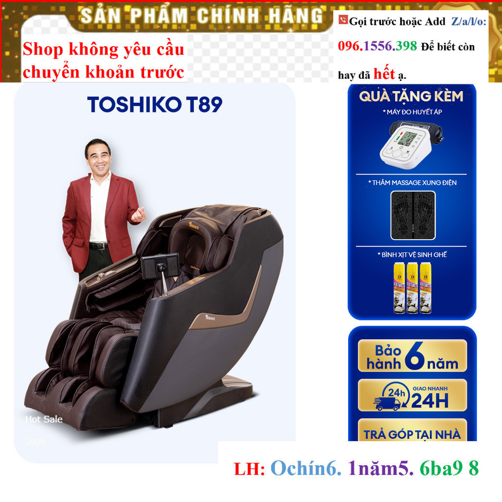 SALE Ghế massage toàn thân Toshiko T89