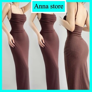 Đầm Váy Body Cổ Đổ Hở Lưng Sang Trọng Mặc Đi Du Lịch Đi Biển Đi Tiệc Sự Kiện Sang Chảnh (Hàng chuẩn ảnh ) M513