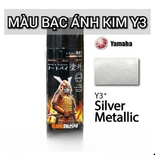 Sơn samurai sơn xịt màu bạc ánh kim y3