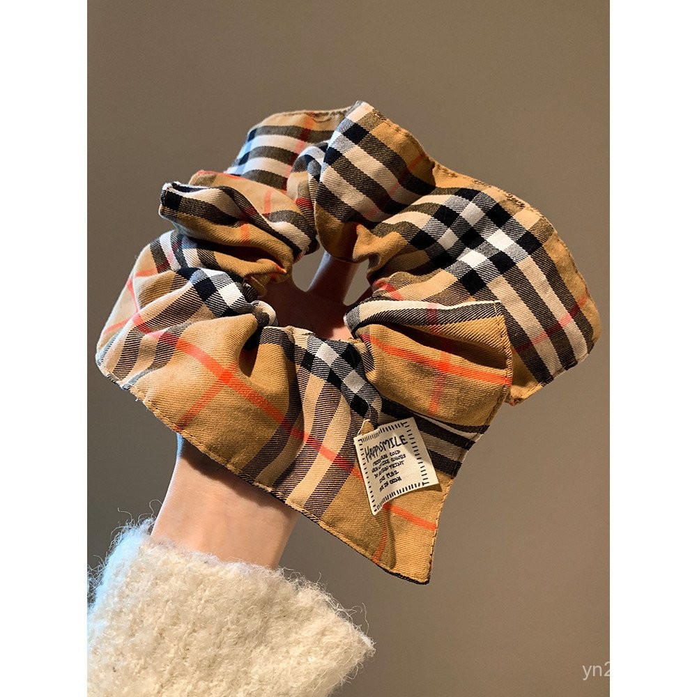 Mua 1 cái dễ dàng ~ Dây buộc tóc Khăn vuông cổ điển phong cách Anh dây buộc tóc nữ dây buộc tóc Dây 