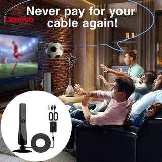 Ăng-ten Tv Lenovo Truyền Ăng-ten kỹ thuật số trong nhà có độ lợi cao với bộ tăng cường tín hiệu cho lễ tân Hdtv trong suốt pha lê Hoàn hảo để sử dụng Tv gia đình và ô tô