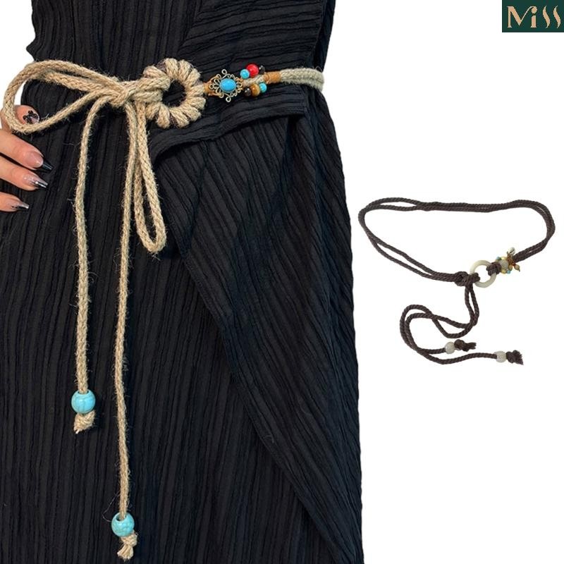 Bohemian Handmade Braided Waist Rope for Women Multi-type Ladies Dress Belt