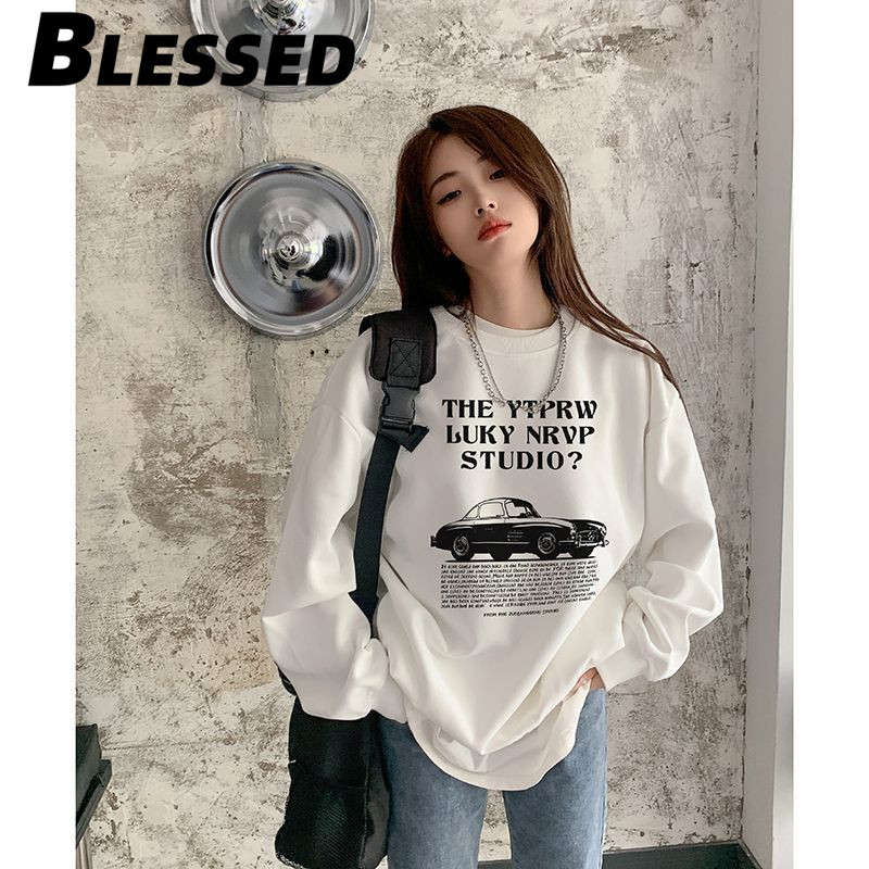 Blessed Áo Khoác hoodie áo khoác nữ zip hoodie Thoải mái chic New Style cozy WWY2410FKD 4Z240122