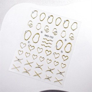 Sticker metal nổi 5D dán móng [sale]