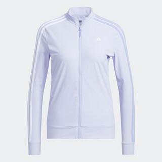adidas Đánh gôn Track Jacket 3 Sọc Full-Zip Primeblue Nữ Màu tím GV1229